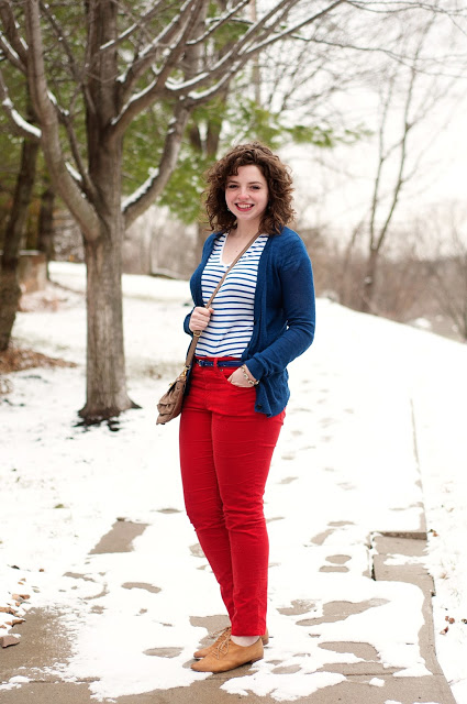 Crimson and Blue outfit 