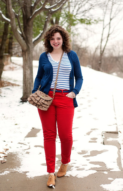 Crimson and Blue outfit 