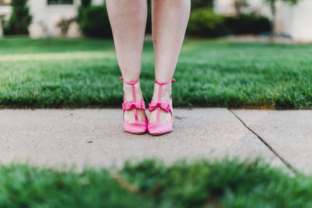 Good things take time | theadoredlife.com | Nine West Pink Bow Heels