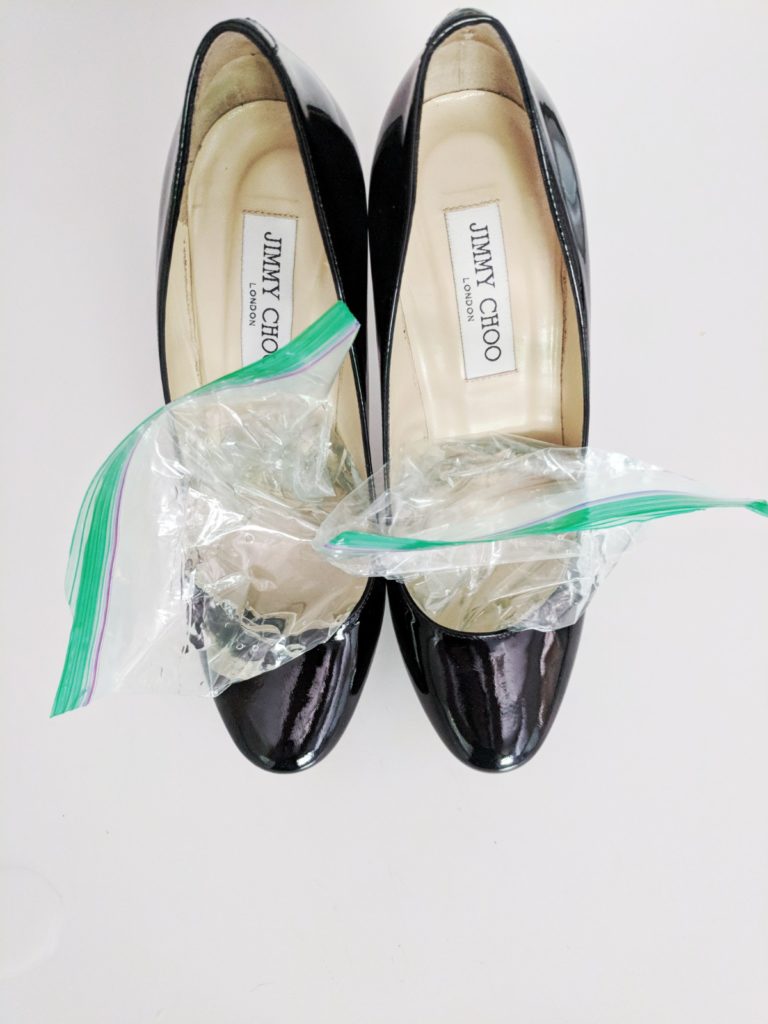 Stretching patent leather best sale shoes with rubbing alcohol