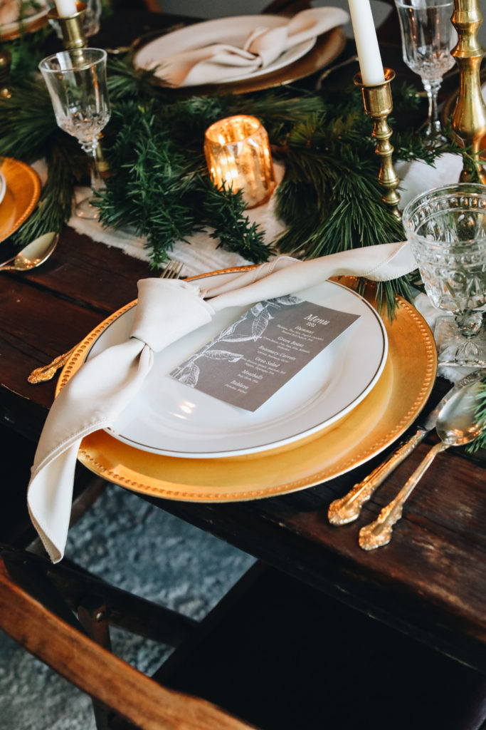 Winter tablescape inspiration for dinner parties and entertaining | theadoredlife.com