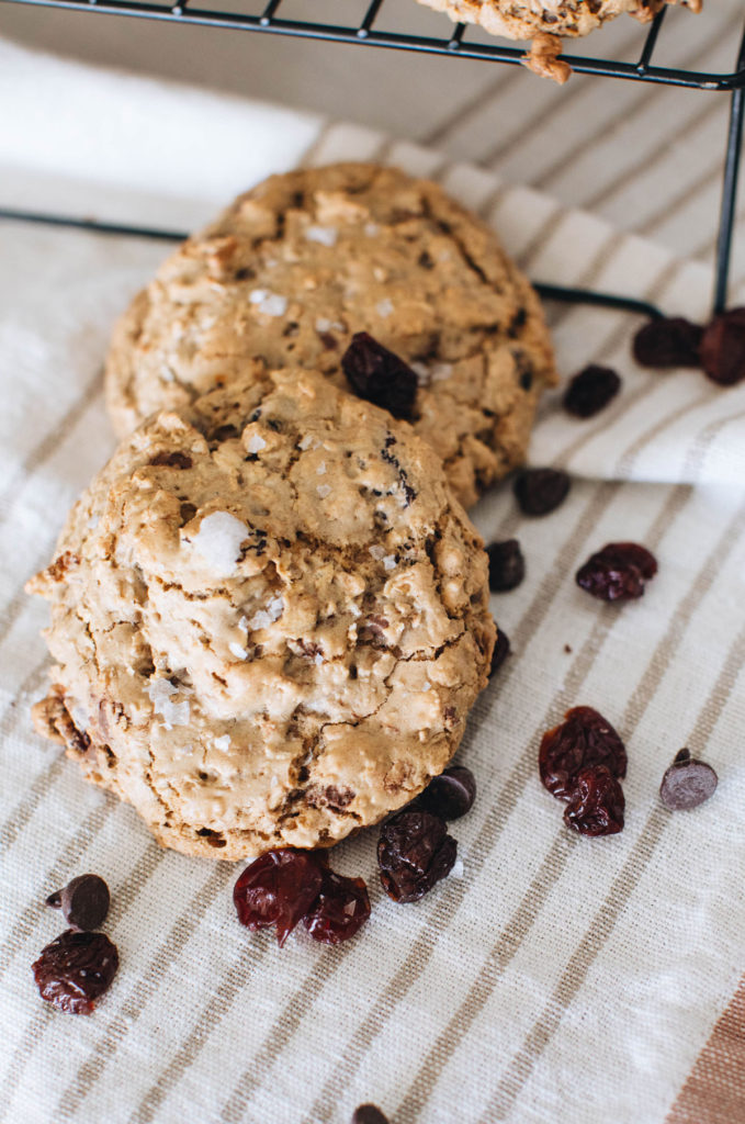 Brown butter cherry chocolate chip cookies | Buttery, gooey, chewy cookies you will LOVE!